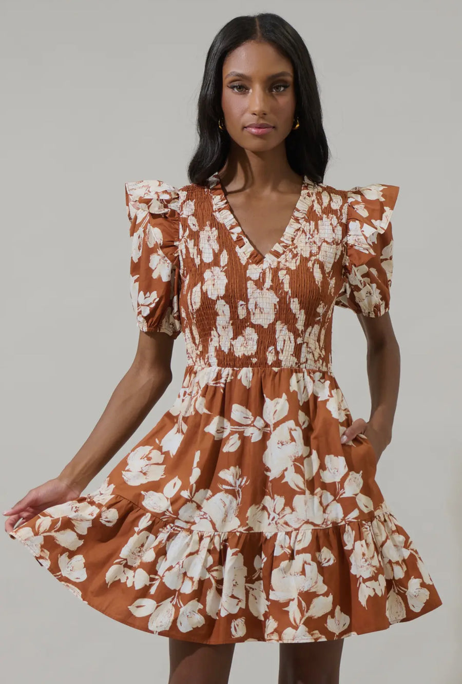 Sugarlips Smocked Mini Dress