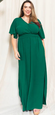 Oddi Plus Maxi Dress with Tie Back