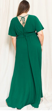 Oddi Plus Maxi Dress with Tie Back