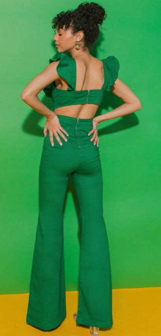 Flying Tomato Jumpsuit in Kelly Green