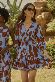 Sugarlips Floral Mini Shift Dress