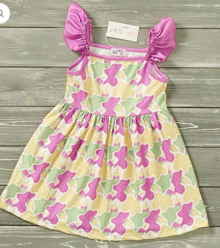 Pete & Lucy Flutter Sleeve Dress 2T