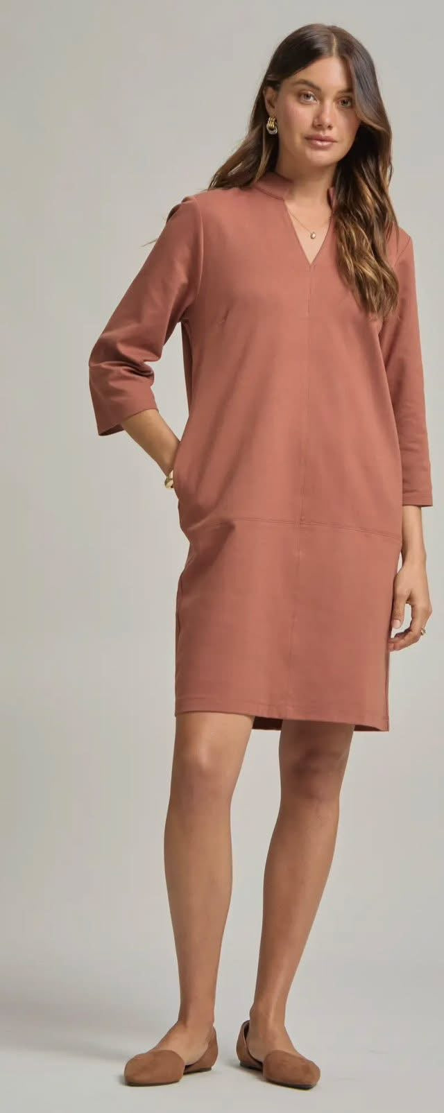 Dear Scarlett A-Line Quarter Sleeve Dress