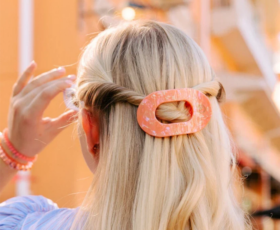 Teleties dreamsicle small round clip