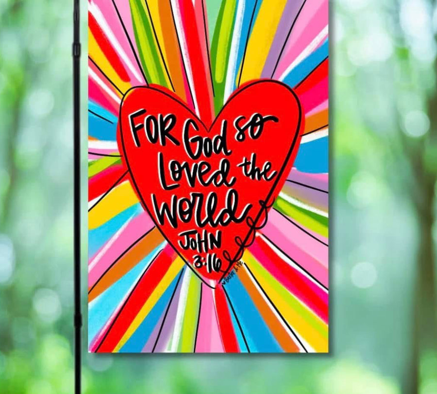 Baxter & Me john 3:16 flag