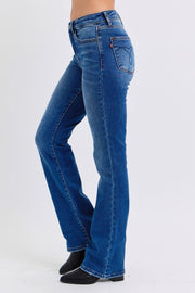 Judy Blue Full Size Mid-Rise Bootcut Jeans with Pockets