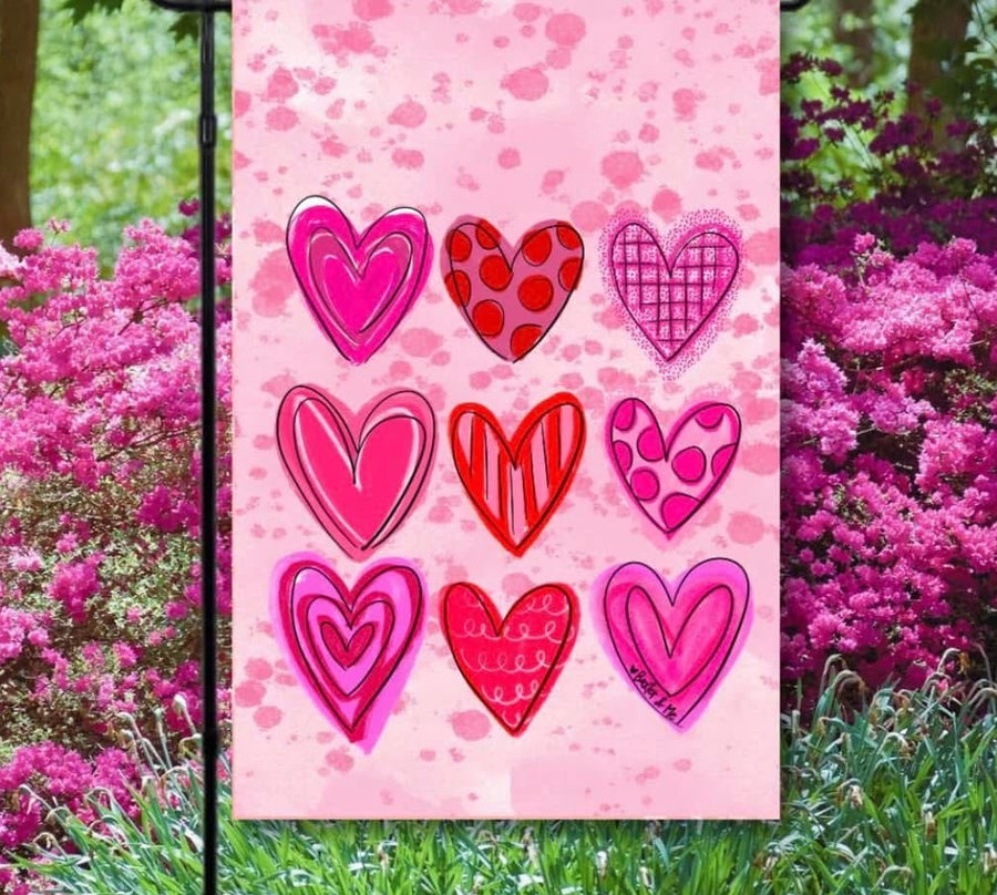 Baxter & Me tic tac toe hearts