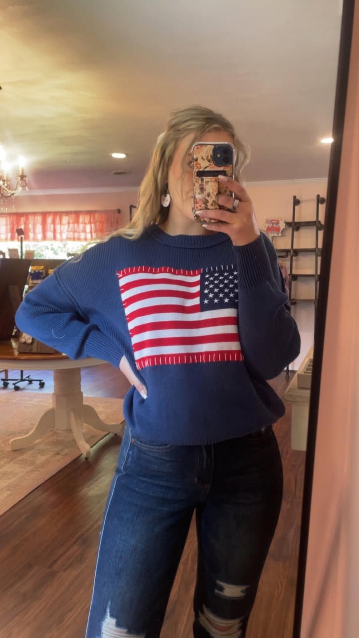 SImply Southern American Flag Sweater