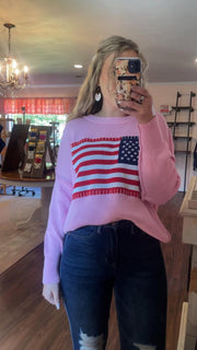 SImply Southern American Flag Sweater