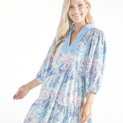 Simply Southern Puff Sleeve Tier Dress