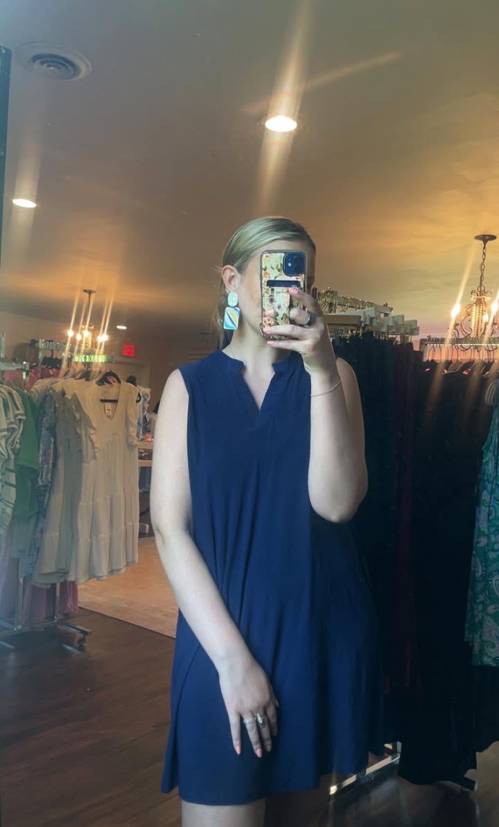 Dear Scarlett Liz Tank Dress Navy