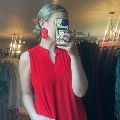 Dear Scarlett Liz Tank dress Red