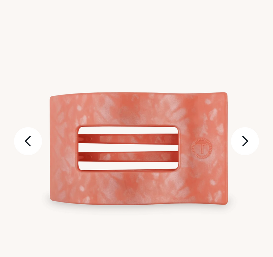 Teleties Dreamcicle large flat rectangle clip