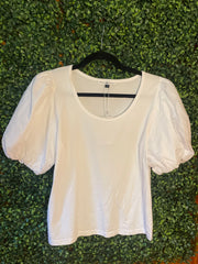 Michelle McDowell white blouse