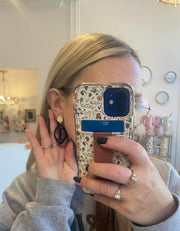 Bourbon and Boweties Football Earrings
