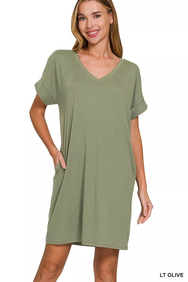 v neck dress short sleeve Red V-Neck Pleated Sail to Sable 59 and wear sizes s (4) Asymmetrical Midi Wedding Guest Dress