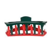 Teleties large open red and green large clip