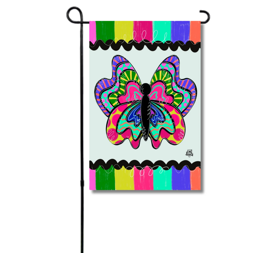 DK designs butterfly flag