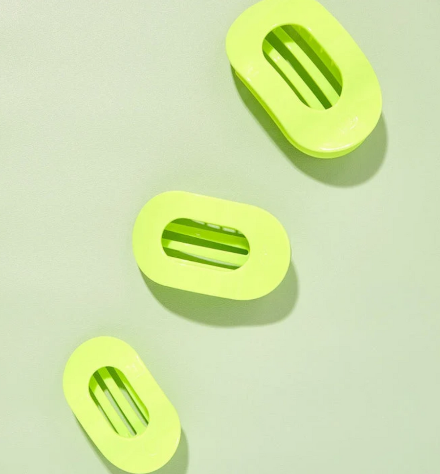 Teleties summer brights medium round flat clip