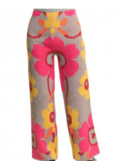 Davi & Dani Flower Sweater Pant