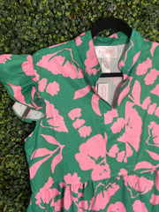 Top it Off green floral dress