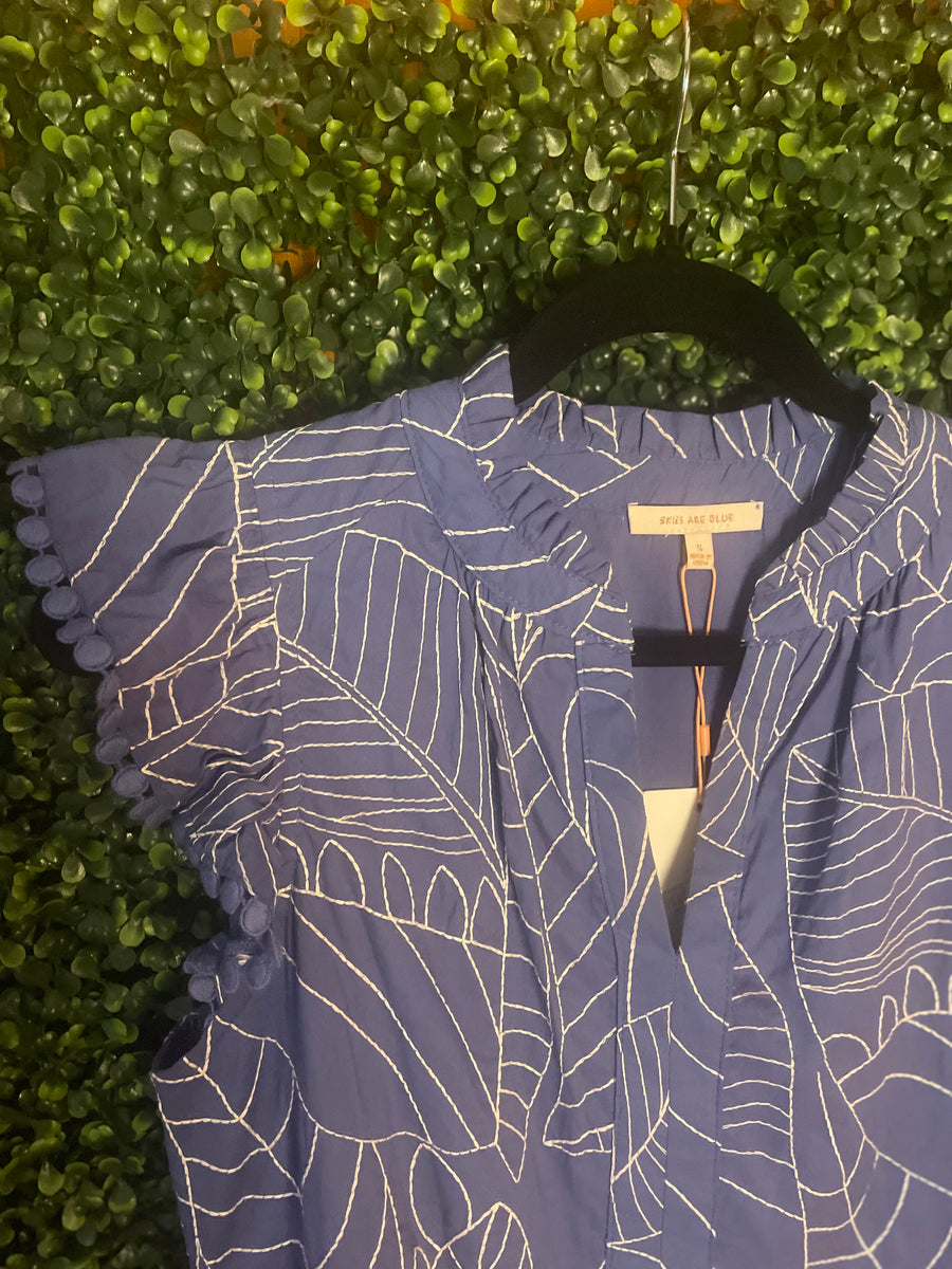 Skies are Blue palm dress