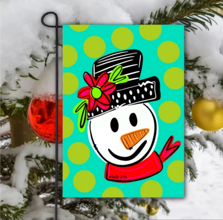 Baxter & me snowman polka