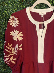 Oddi burgundy blouse