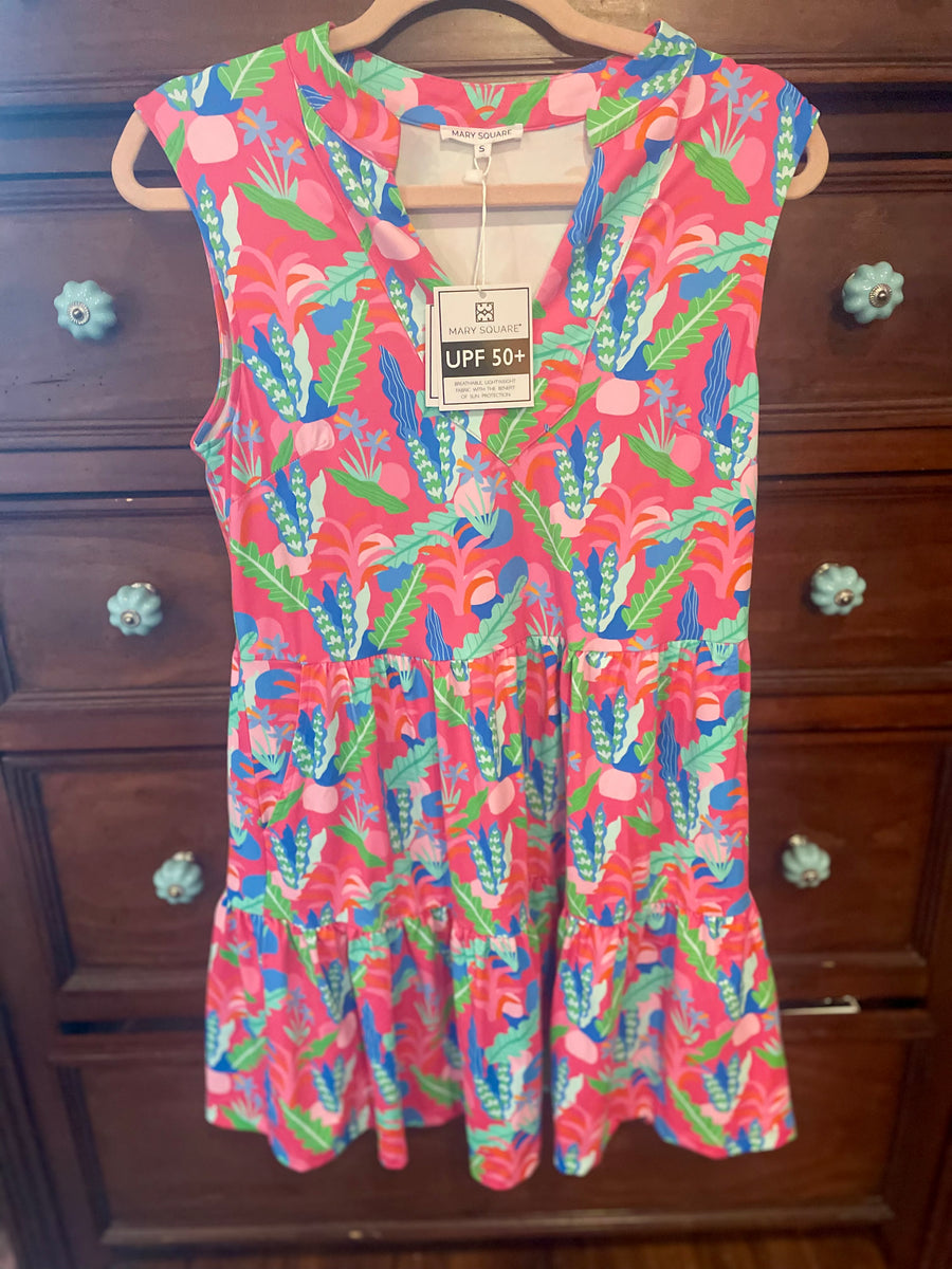 Mary square floral dress