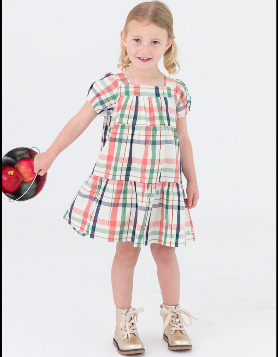 Ruffle Butts Plaid Dress