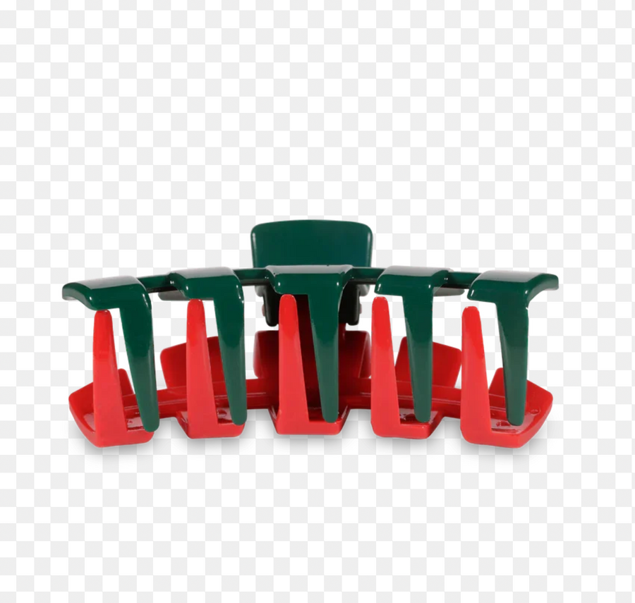 Teleties classic red and green large clip
