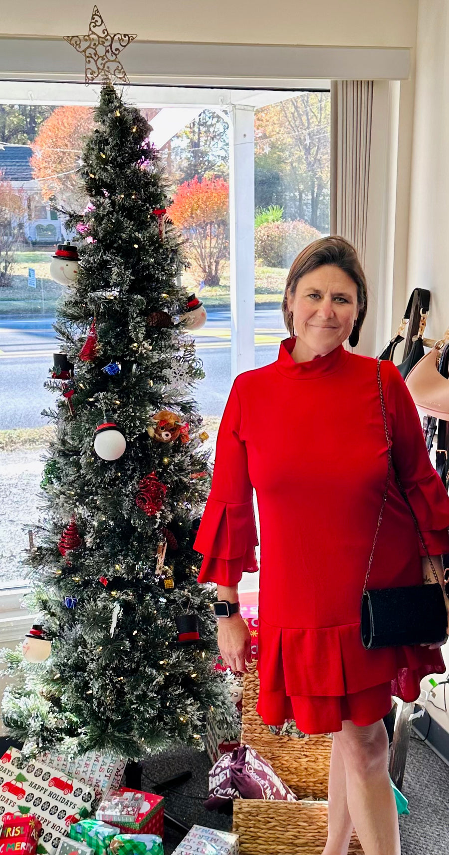 Carole Christian Red Holiday Dress