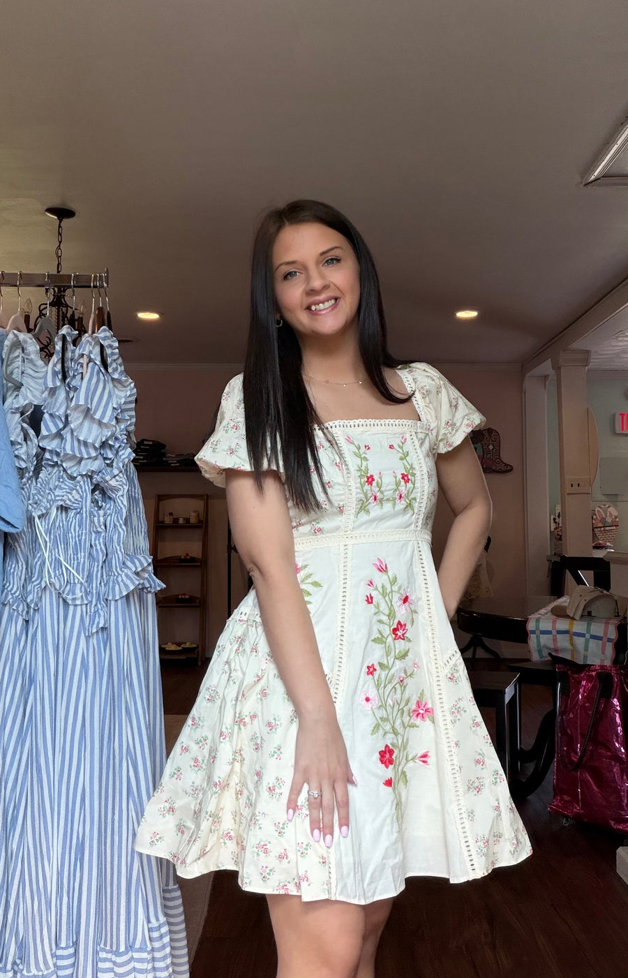 Floral Embroidered Dress