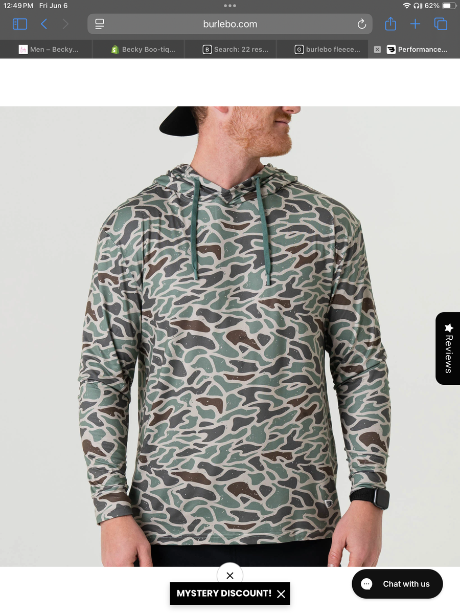 Burlebo Fleece Hoodie Gauge Camo