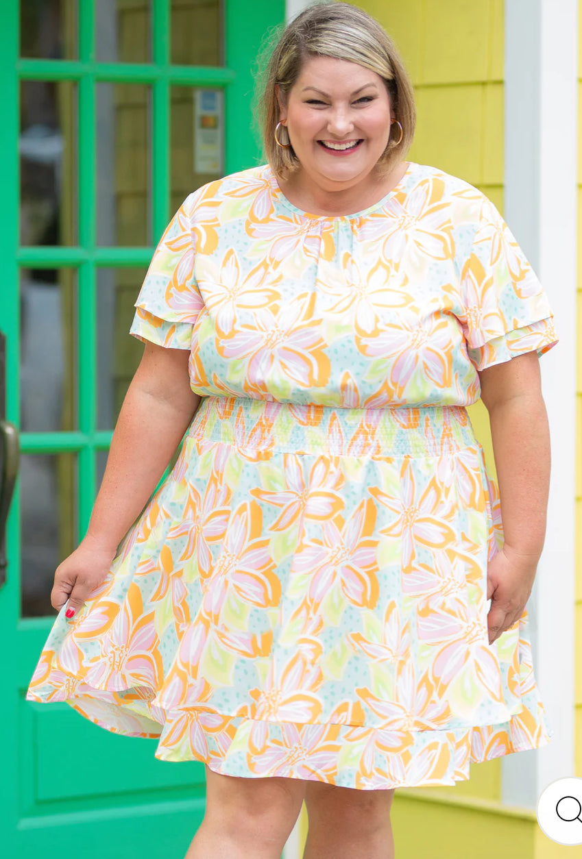 Michelle McDowell Haven Orange Dress