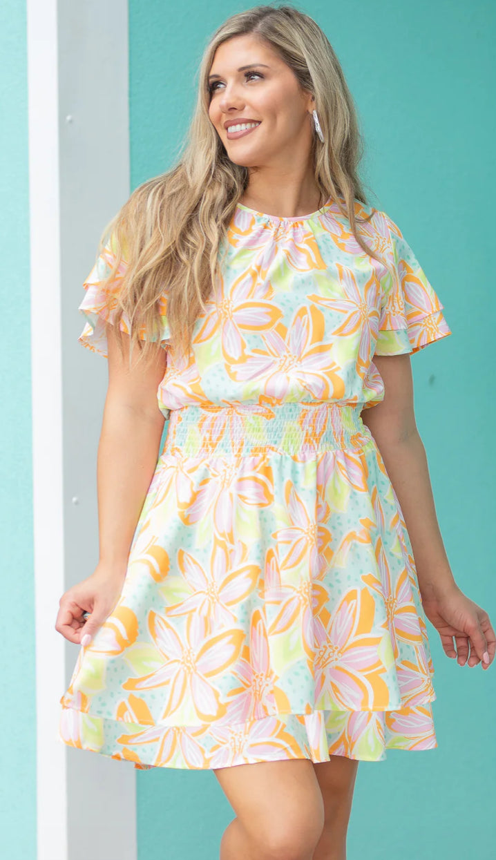 Michelle McDowell Haven Orange Dress