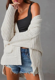 Cardigan with Side Slits