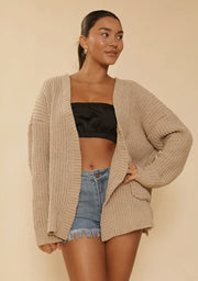 Cardigan with Side Slits