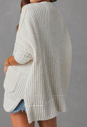 Cardigan with Side Slits