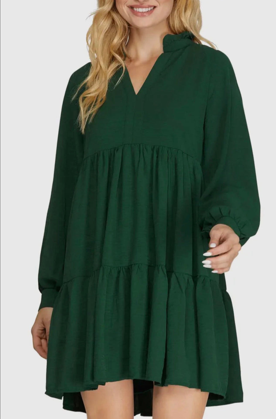 Green Tiered Dress