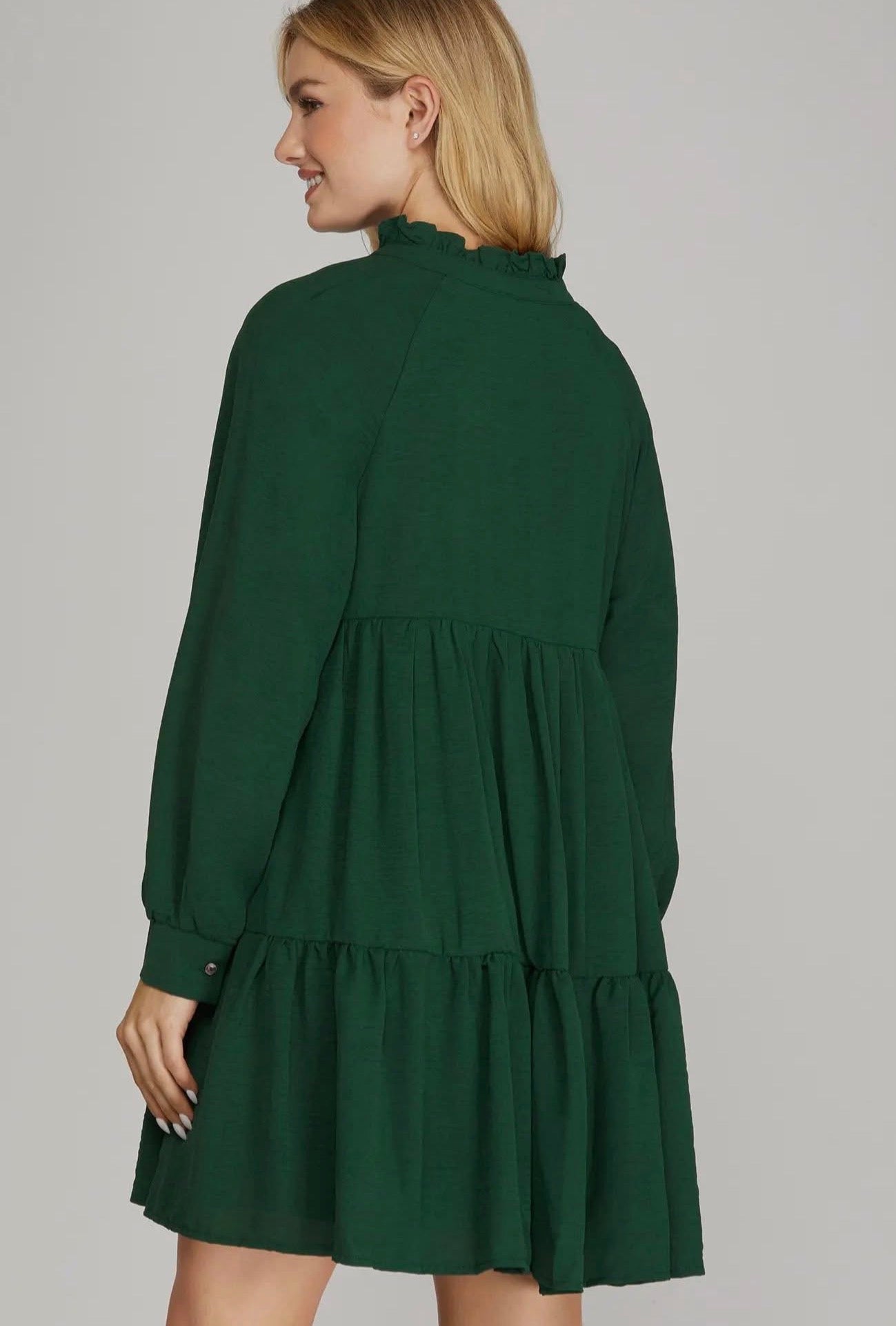 Green Tiered Dress