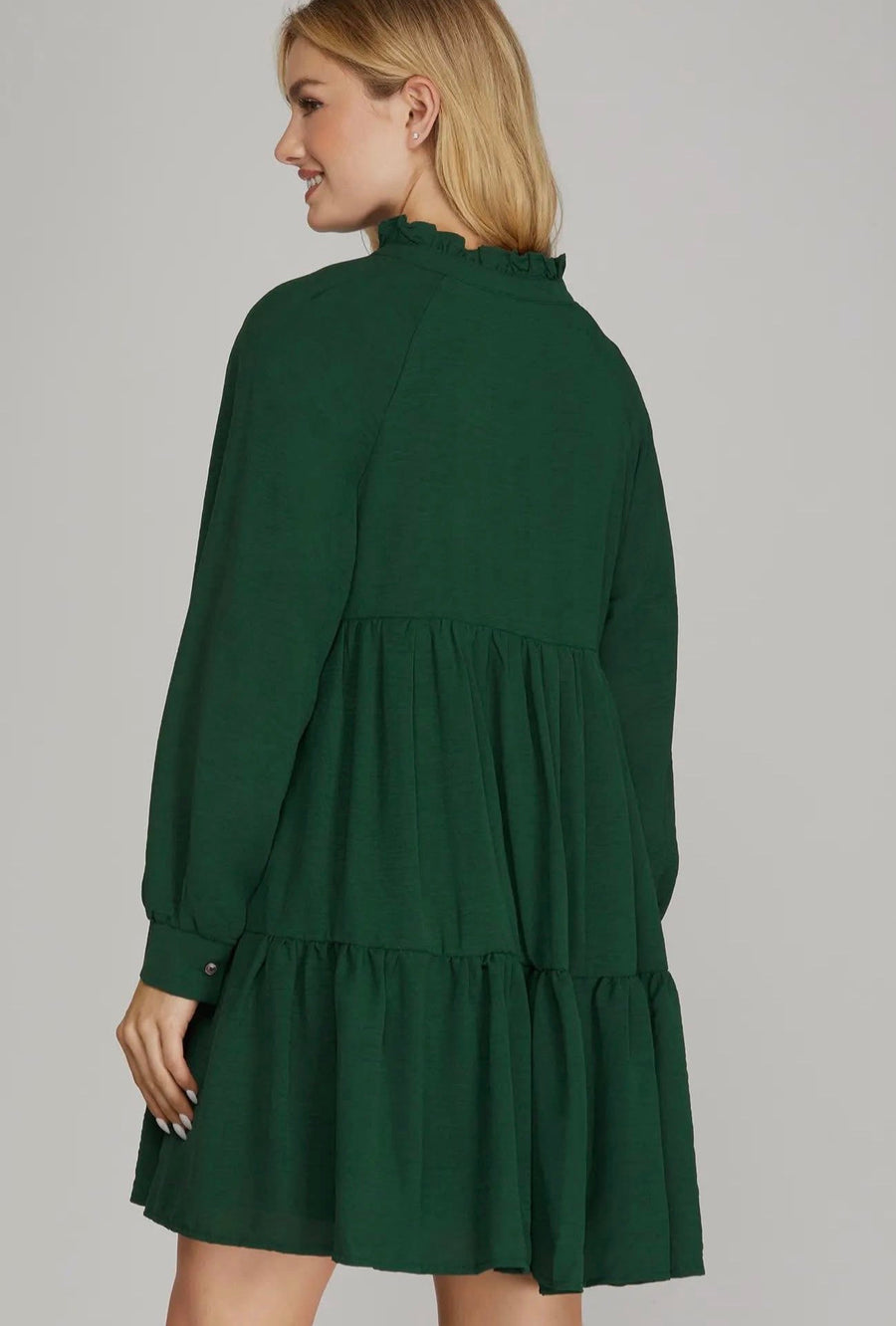 Green Tiered Dress