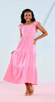 Mudpie Pink Martha Maxi Dress