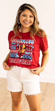 Hot Dog Real Bad Tee