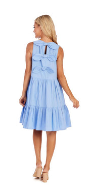 Mud Pie Blue Becker Bow Dress