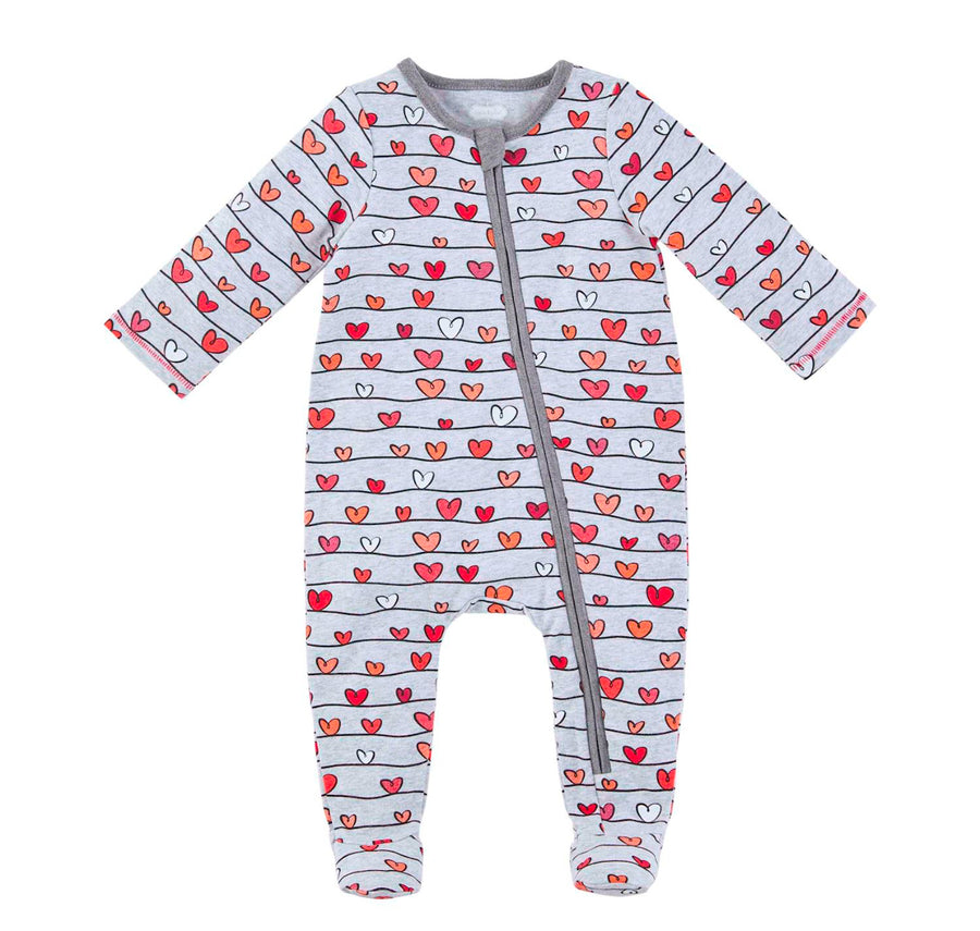 Mudpie Newborn Heart Romper