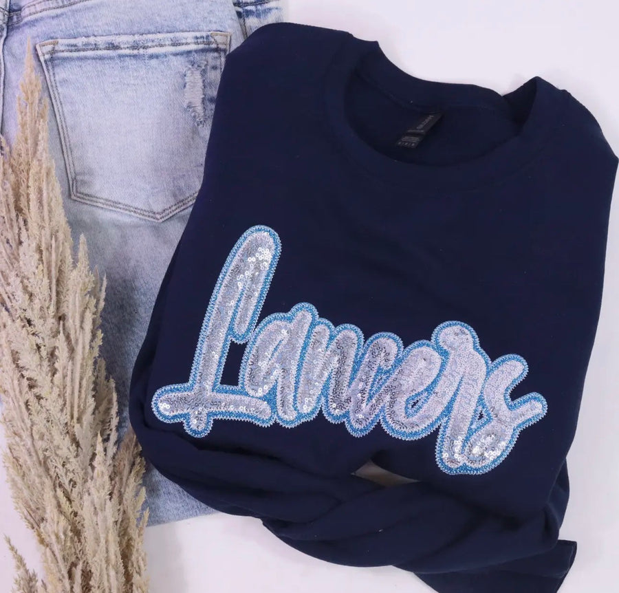 Lancer Sequin Custom Crewneck
