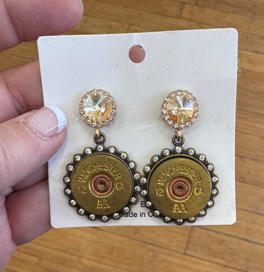Summer Renee Handmade Shotgun Shell Earrings