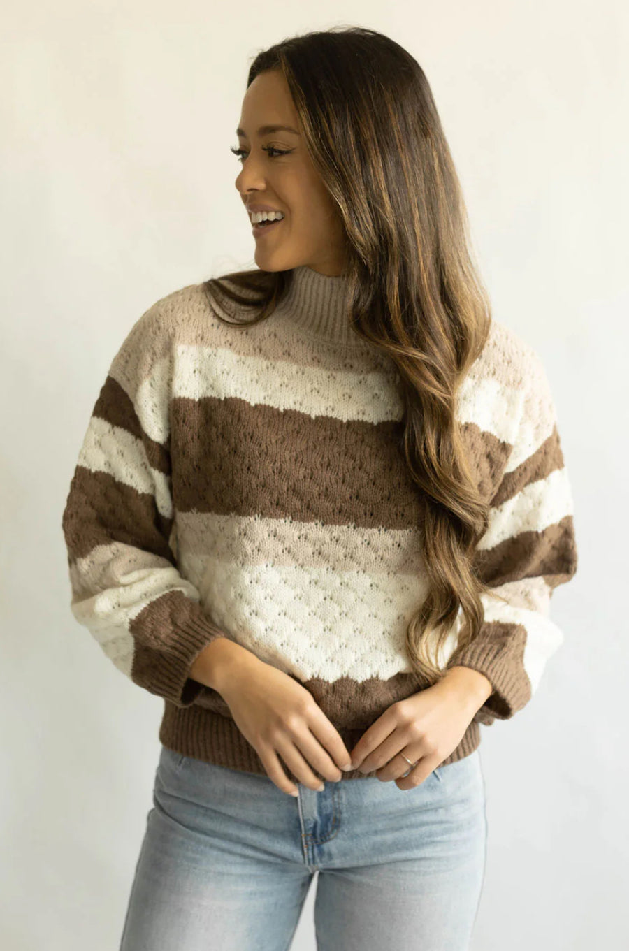 Knit Color Block Sweater