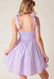Flying Tomato Lavender Mini Woven Dress